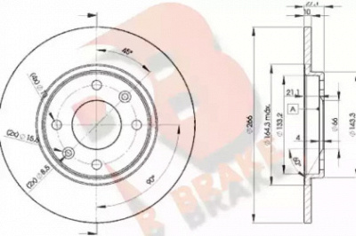 R BRAKE 78rbd24688 -  Тормозной диск